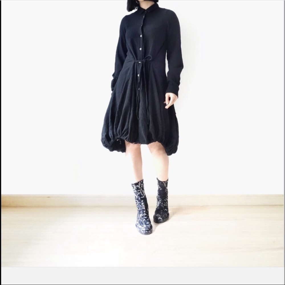Ann Demeulemeester Wool Shirt Dress
